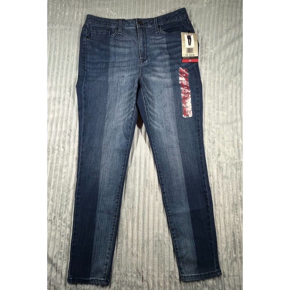 Seven7 Jeans Women's 14 Mid Rise‎ Skinny Medium Wash Denim Secret 32x29